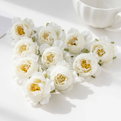 Artificial Silk Peony Flower Heads 40/80pcs for DIY Wedding Decor, Home Vase Arrangement, Bridal Wreaths, Party Centrepieces, Baby Shower, Indoor Decorations