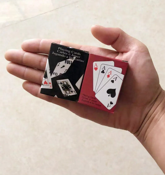 1 Piece Mini Cute Poker Cards Playing Game Creative Gift Travel Accessory for Kids and Adults, Compact Card Game for Family Fun, Party Game, and Outdoor Activities