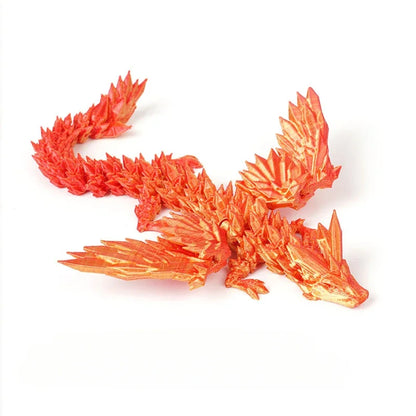 3D Dragon Rotatable Articulated Dragon Egg Kid Gifts Realistic Dragon Statue for Landscaping Decoration Printed Figures Animals