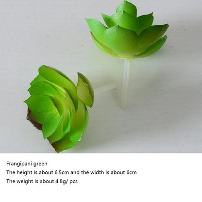 12pcs PVC Artificial Succulents Set - Flocking Fake Green Plants for Home, Office, Desktop Bonsai Decor, Miniature Potted Flowers, Fairy Garden Accessories