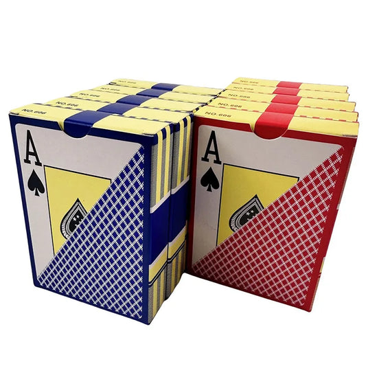 2 Sets/Lot Classic Poker Cards Big Typeface Plastic Waterproof Game Cards - Durable, Easy to Read, Perfect for Family Game Nights and Parties, Ideal for All Skill Levels