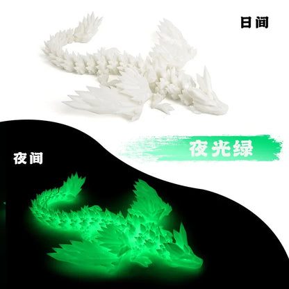 3D Dragon Rotatable Articulated Dragon Egg Kid Gifts Realistic Dragon Statue for Landscaping Decoration Printed Figures Animals