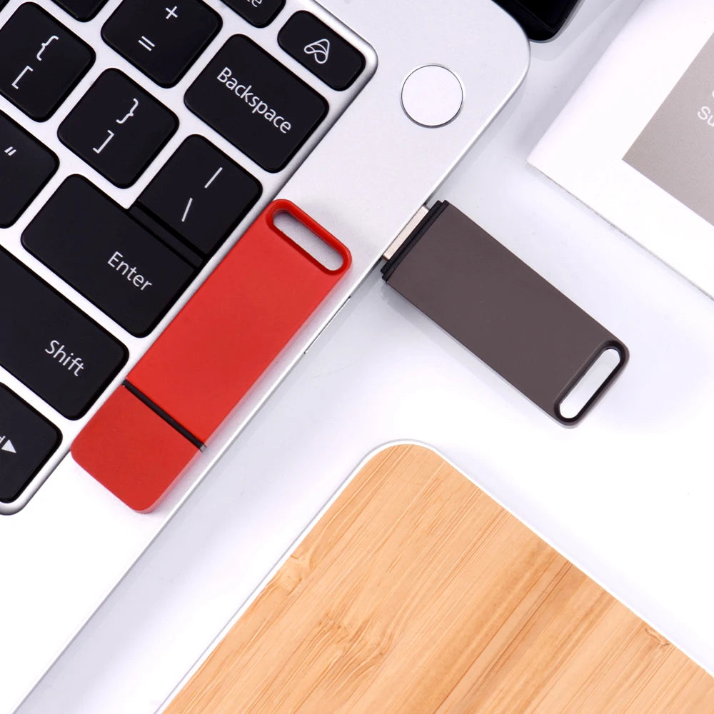 waterproof metal usb 2.0 flash drive memory stick, 128gb|64gb|32gb|16gb|8gb|4gb, black & red, business creative photography gifts, compatible with windows & mac