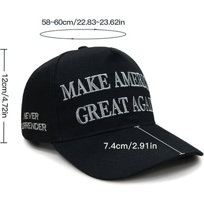 1pc Trump 2024 Make America Great Again Hat Take America Back Hat with USA Flag Embroidery Adjustable Mesh Baseball Cap