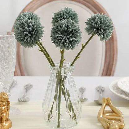 Artificial Dandelion & Hydrangea Flower Bouquet 5pcs Non-Woven Fabrics for Home Vase Decor, Garden, Party, Wedding Centrepiece, Bridal, Christmas Ornament