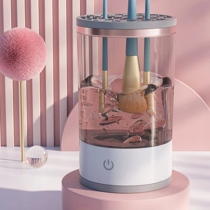 8.93 B0CQPDRYS8 3 In 1 Electric Makeup Brush Cleaner Automatic Spinner Makeup Brush Holder Stand Women Lazy Cleaning Brush Washer Quick Dry Tool