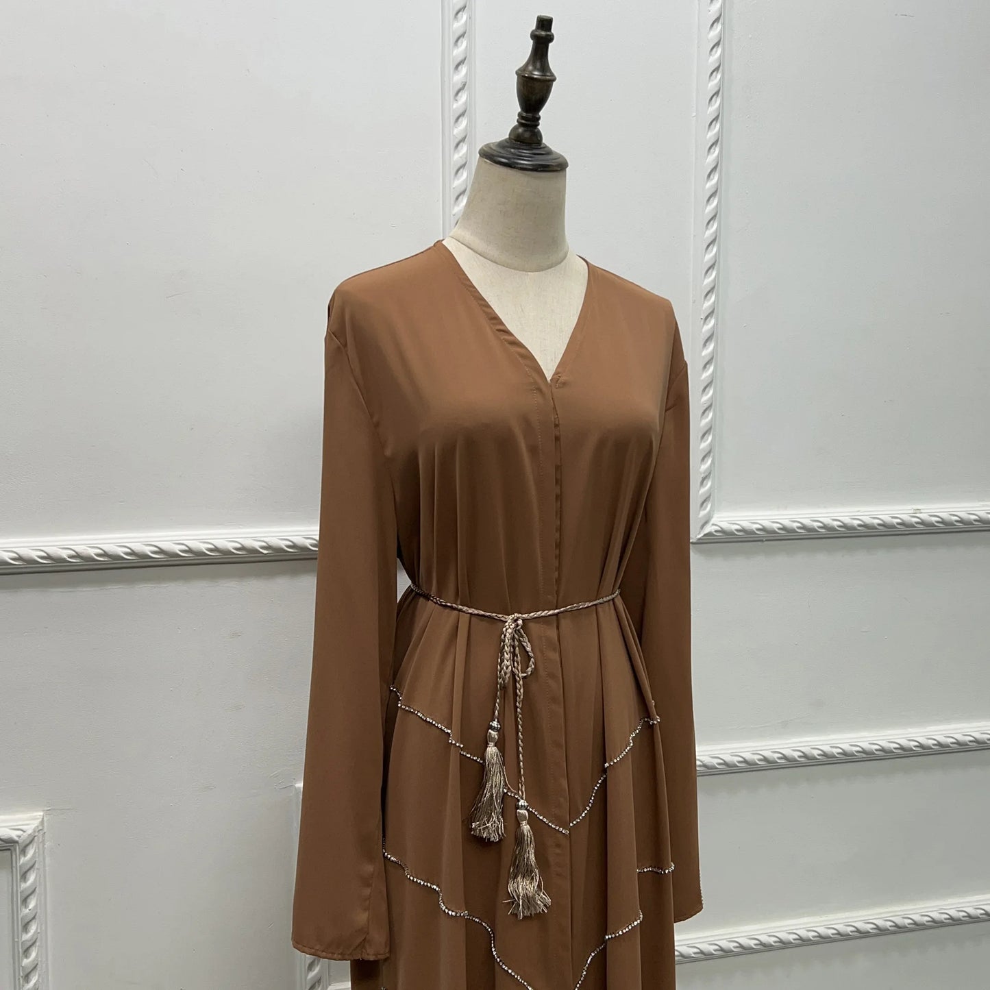 dubai 2024 luxury opened kimono abaya long loose dress prayer garment for women - elegant party kaftan, modest islamic fashion, spring summer wear, sizes s-xxl