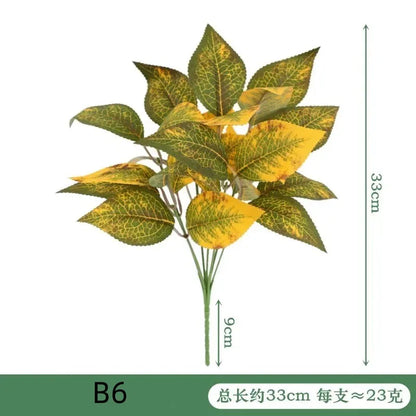 Artificial Eucalyptus Leaf Branch, Plastic Decorative Plant for Bridal Shower, Desktop or Outdoor Use, Cloth Texture, Perfect for Exhibitions and Home Decor