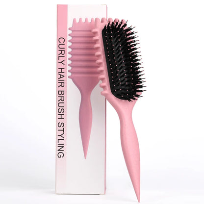 B0CZQYDWFR Salon Styling Curly Hair Styling Brush Curl Hair Brush for Combing and Shaping Men's and Women's Curls Reduce Pulling Tools