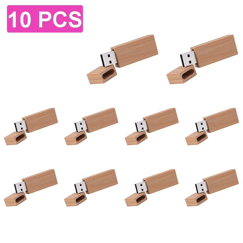 wooden usb flash drive 128gb, 64gb, 32gb memory stick - customisable logo, waterproof, shatterproof - ideal for photography, wedding, business gifts, creative use