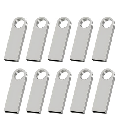 10 PCS LOT Mini Metal USB Flash Drive 128GB Creative Business Gift Memory Stick 64GB Real Capacity Pen Drive 32GB Golden U Disk