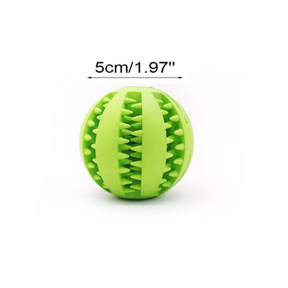 Durable Rubber Dog Chew Ball Toy | Interactive Elastic Ball for Teeth Cleaning | Pet Fetch Play | Ideal for Aggressive Chewers | Safe, Non-Toxic Material