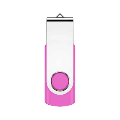 USB Flash Drive 128GB 64GB 32GB 16GB 8GB 4GB Swivel Design, Metal Pen Drive, Cle USB 2.0 Portable Memory Stick, Multiple Colours, CE & RoHS Certified, Real Capacity