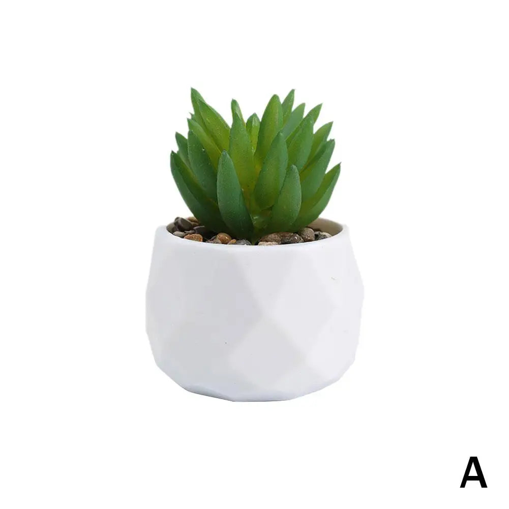 mini artificial succulent bonsai plants, plastic evergreen decor for home, office, outdoor, desktop ornaments, perfect for exhibitions and anniversaries