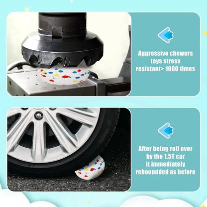 Durable Dog Chew Ball Toy, Lightweight Elastic ETPU, Bite Resistant for Fetch & Play, Ideal for All Dog Sizes, Indoor & Outdoor Use, Single or Double Set Option