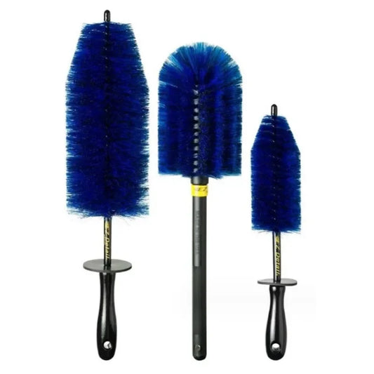 B084VRWZC4 Car Wheel Multifunction Cleaning Brush Long Soft Handle Rim Hub Microfiber Brush Tire Detail Brush Auto Motorcycle Washing Tool