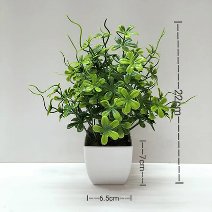 Artificial Bonsai Plant for Desktop, Office, or Window Sill | Plastic Decorative Potted Plant | Ideal for Home Decor, Outdoor Exhibitions | Natural-Looking Indoor Ornament