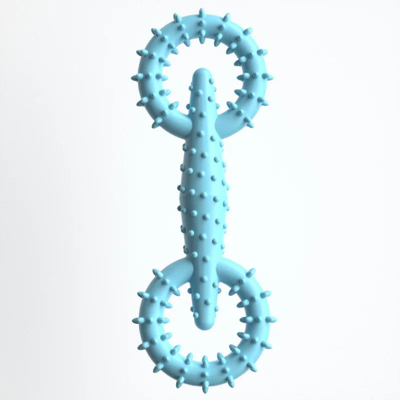 durable dog chew toy for small breeds, premium rubber, bite resistant, teeth cleaning aid, puppy teething, indoor outdoor play, enhances pet dental health