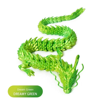 60CM 3D Printed Gem Dragon Crystal Fidget Toy Rotatable Articulated Dragon Ideal Gift for Kids with ADHD Perfect for Birthdays