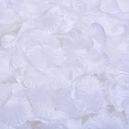Artificial Silk Rose Petals 1000pcs for Romantic Occasions, Wedding, Anniversary, Proposal, Valentine's Floral Decor, Non-Woven Indoor Home Decoration