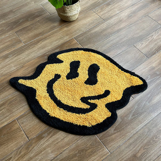 Yellow Non-Slip Door Mat, Soft and Comfortable Indoor Outdoor Rug, Easy to Clean, Fade Resistant, Perfect for Entrances, Patios, and Garages