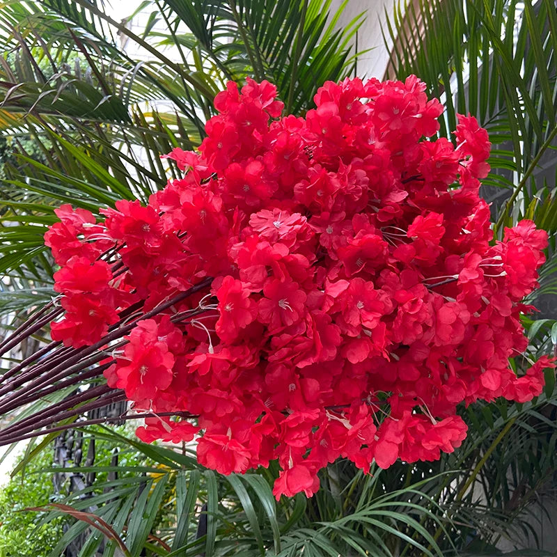 artificial cherry blossom branch, 80cm, silk cloth flowers for weddings, birthdays, parties, home and office decoration, indoor flower arrangement accessory