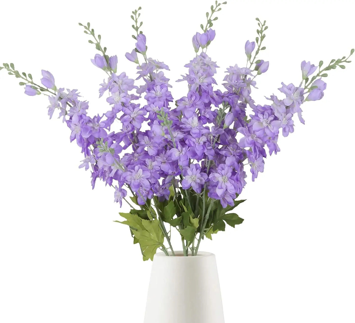 artificial flowers blue delphinium long stem larkspur for wedding centrepieces arrangements, silk flower branch for vase, home decor, party decorations