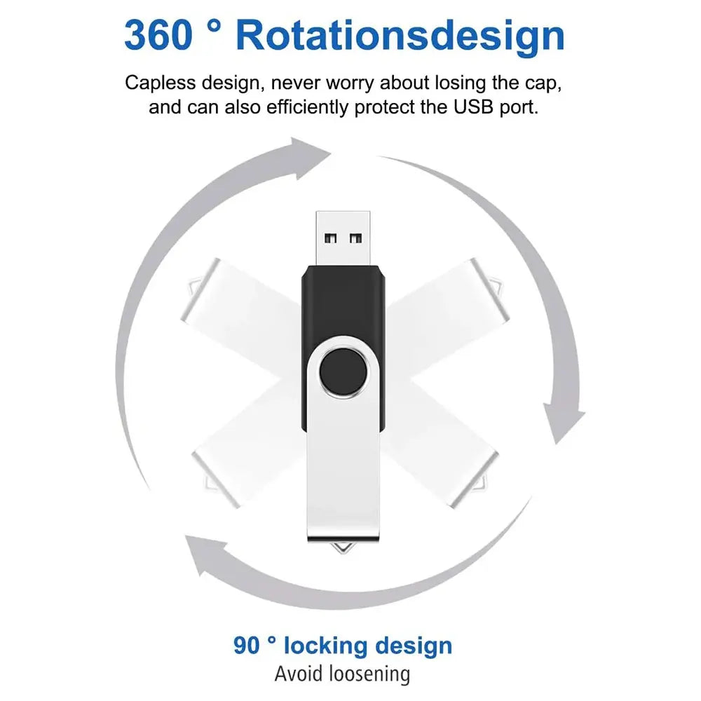 usb flash drive 128gb 64gb 32gb 16gb 8gb 4gb swivel design, metal pen drive, cle usb 2.0 portable memory stick, multiple colours, ce & rohs certified, real capacity