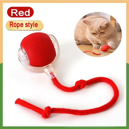 4.462 B0DKJPVJK4 green Automatic Rolling Ball Interactive Ball Cat Toys Pet Supplies Electric Dog and Cat Training To Imitate Rat Rechargeable Products