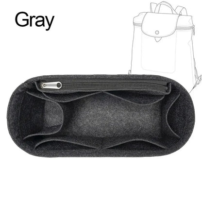 Soft Pouch Organizer Felt Insert Bag Inner Bag Handbag Insert Bag Purse LinerFor Longchamp Le Pliage Backpack Bag