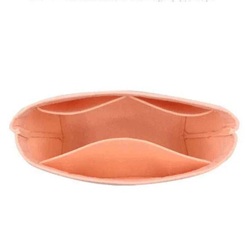 felt cloth insert bag for longchamp le pliage cuir top handle bag xs organizer makeup pouch travel inner handbag storage divider