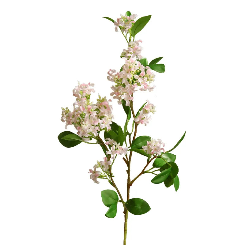 artistic white artificial flower branch 100cm | silk texture | home & event decor | ideal for weddings, anniversaries & indoor decoration