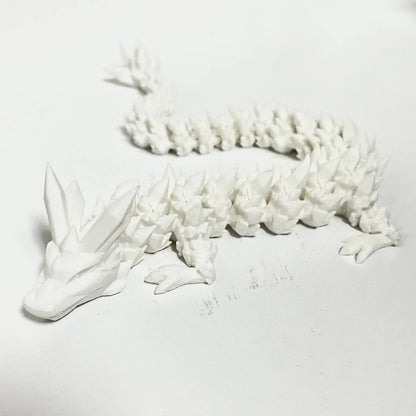 3D Printed Antistress Dragon Fidget Toy Rotatable Articulated 30cm Colors