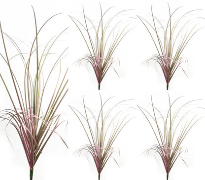 Artificial Green Grass Bush Set - PVC Material, 10 Piece Decorative Faux Reeds for Home, Outdoor, and Exhibition Use, Perfect for Floor Display and Simulated Grasslands