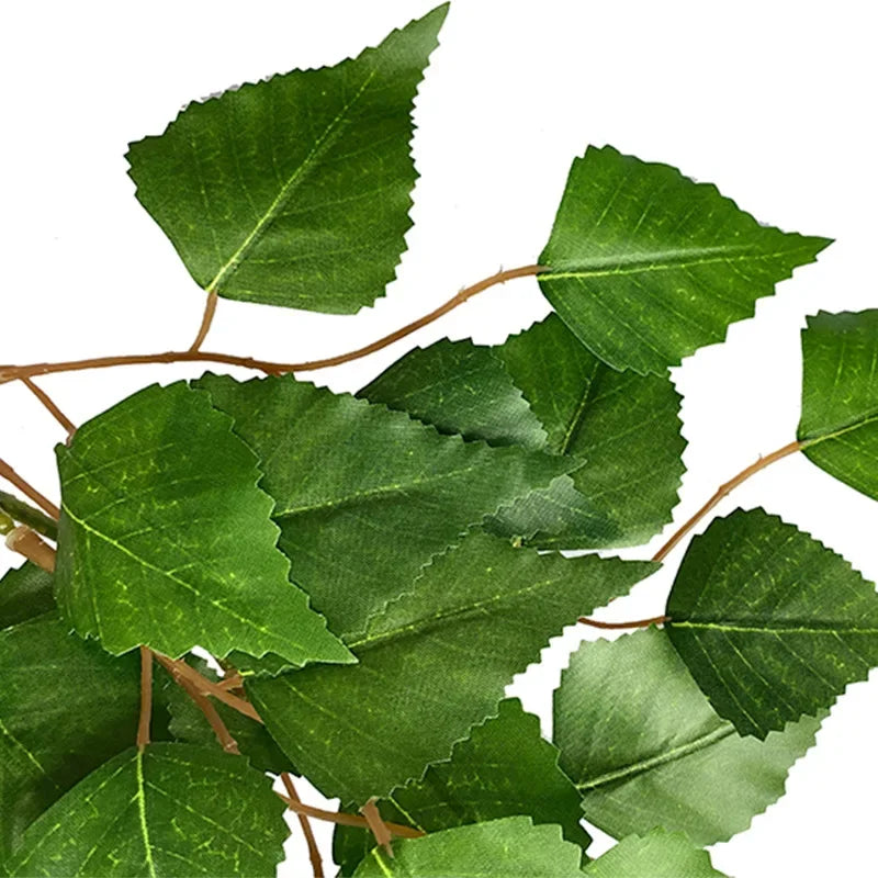 artificial eucalyptus leaf branch, plastic decorative plant for bridal shower, desktop or outdoor use, cloth texture, perfect for exhibitions and home decor