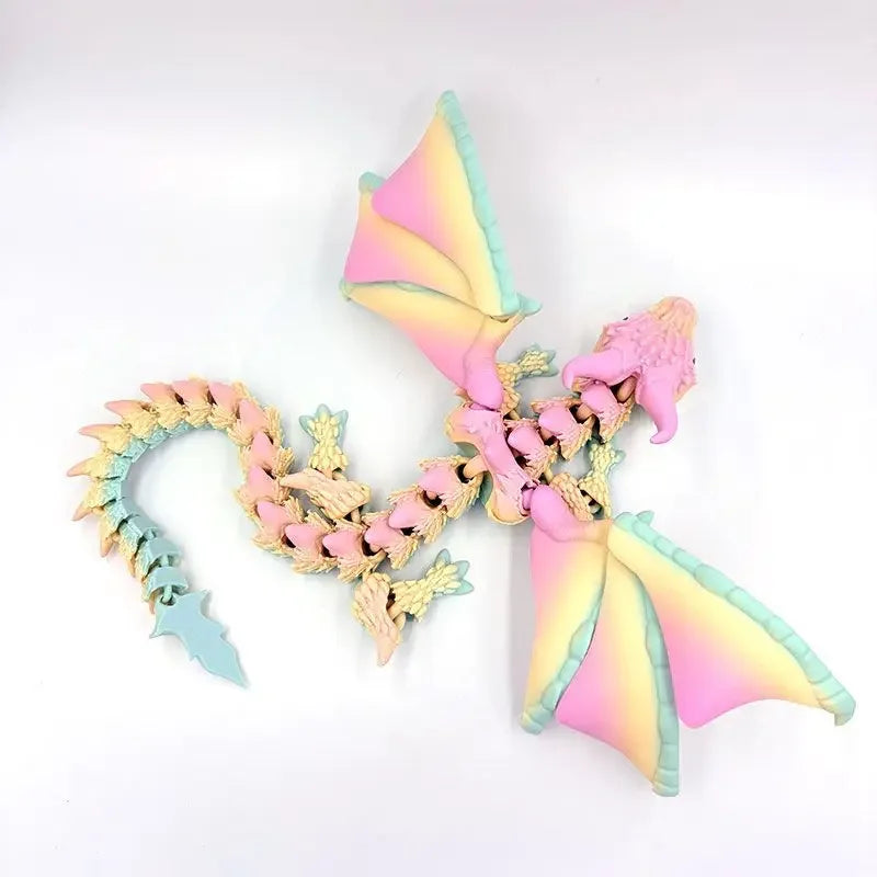 3d dragon rotatable articulated dragon kid gifts realistic statue decor