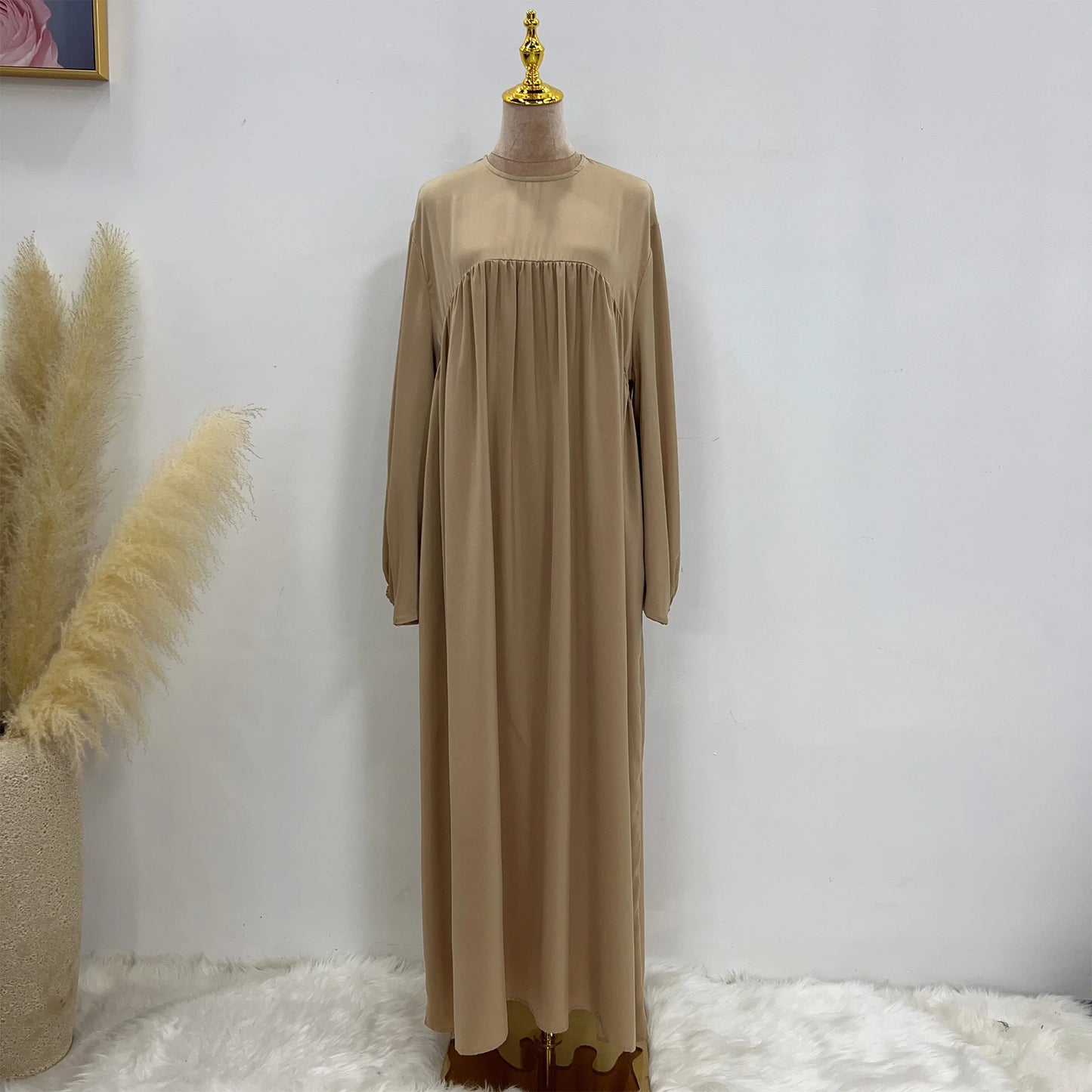 modest loose muslim dress abaya eid ramadan elegant with pocket for women, comfortable fit, stylish design, perfect for prayer and daily wear, various colors available