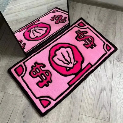 VIKAMA Coin Imitation Cashmere Carpet Spongebob Squarepants Bedroom Living Room Blanket Home Decor Non-Slip Waterproof Decorative Rug