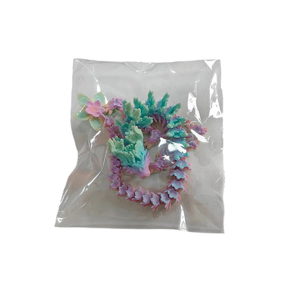 3D Printed Crystal Dragon Fidget Toy Cherry Blossom Decor Birthday Gift