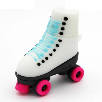Creative USB Flash Drive Roller Skate Shoe Design 4GB-128GB Memory Stick for Laptops, PCs, Cars, TVs | Unique Gift for Kids, Weddings, Business, and Photography