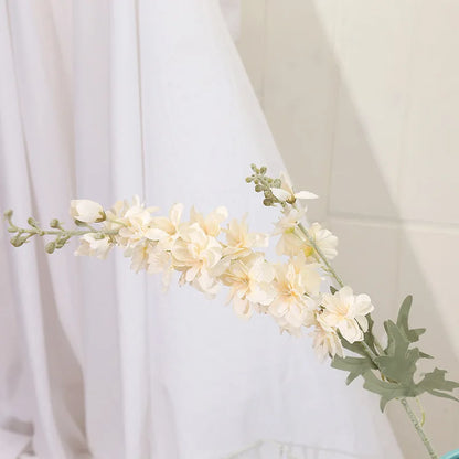 Artificial Flowers Blue Delphinium Long Stem Larkspur for Wedding Centrepieces Arrangements, Silk Flower Branch for Vase, Home Decor, Party Decorations