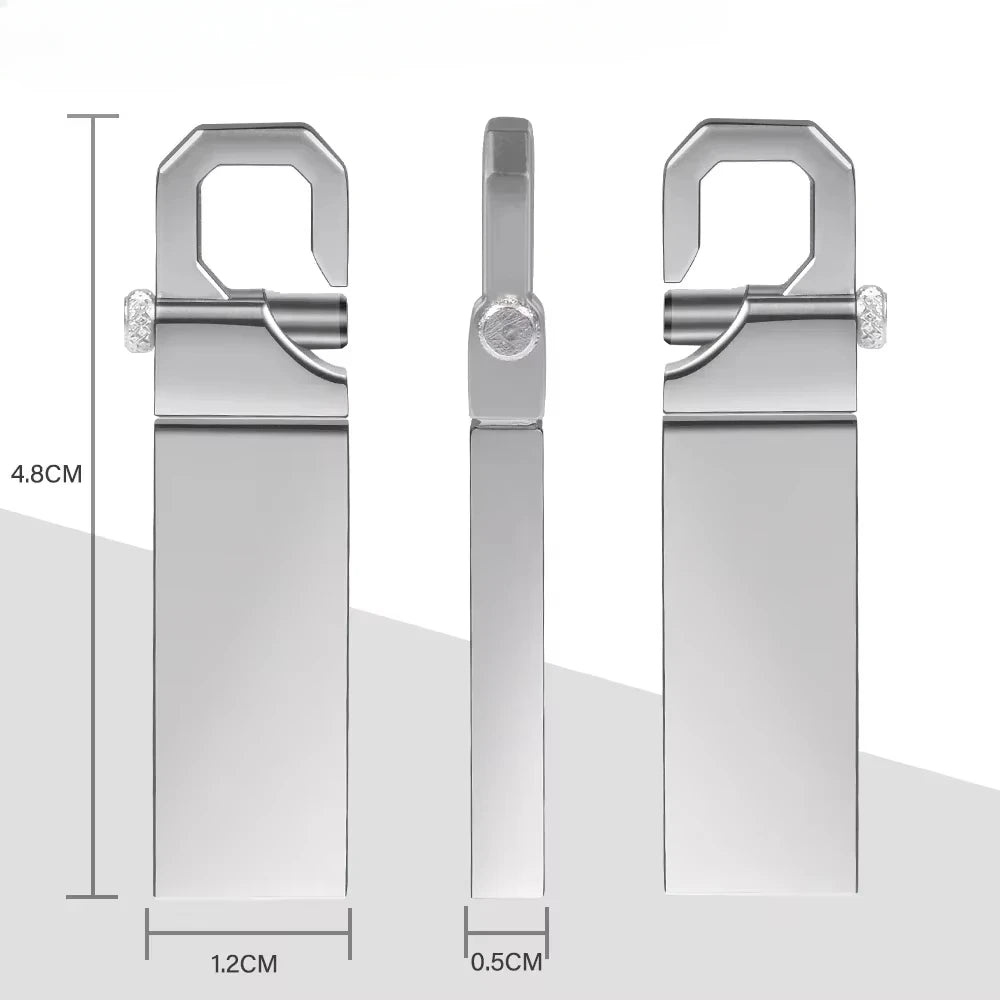 waterproof metal usb 2.0 flash drive 128gb portable memory stick 64gb 100% real capacity pen drive 32gb high speed u disk 16gb shatterproof usb memory stick