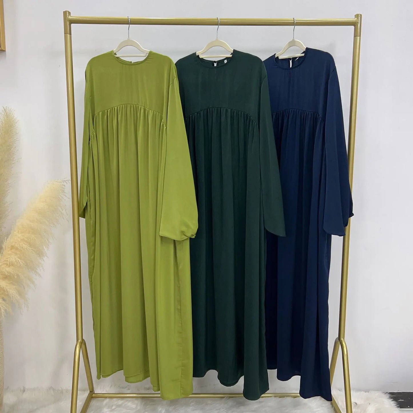 modest loose muslim dress abaya eid ramadan elegant with pocket for women, comfortable fit, stylish design, perfect for prayer and daily wear, various colors available