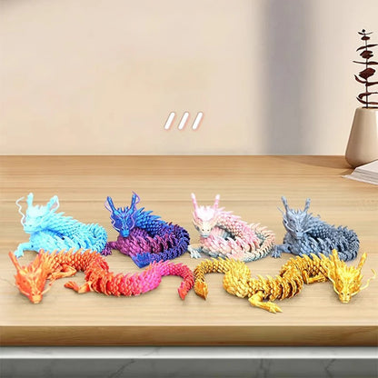 1 PC 3D Printed Dragon Crystal Flying Dragon Wing Movable Ornament 20cm/45cm