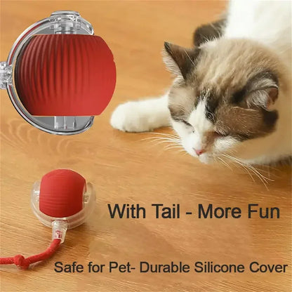 4.462 green B0DHXVLD88 Automatic Rolling Ball Interactive Ball Cat Toys Pet Supplies Electric Dog and Cat Training To Imitate Rat Rechargeable Products