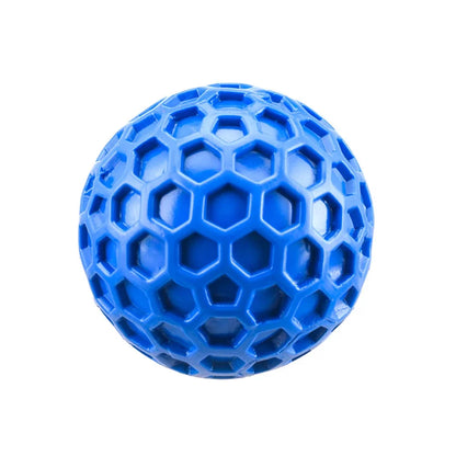 Durable Squeaky Dog Ball Toy - Tough TPR Rubber for Aggressive Chewers, Enhances Dental Health, Perfect for Teething Relief, Interactive Fetch and Play for All Dog Sizes