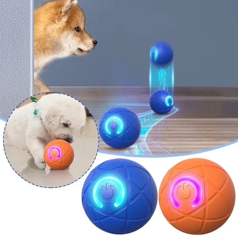 interactive moving dog toy ball, rechargeable, durable design for medium to large dogs, indoor play, stimulating pet entertainment, two modes for enhanced fun