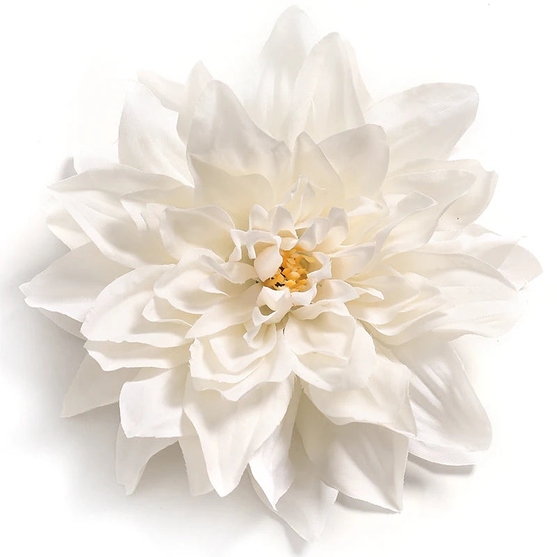 artificial dahlia & chrysanthemum flower heads, 5/10pcs, 15cm, silk diy home decor, bridal bouquet accessories, party, anniversary, indoor decoration