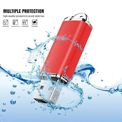 64GB USB 3.0 Metal Flash Drive Waterproof Memory Stick for PC, Car, TV - High-Speed Data Transfer, Durable Storage Solution