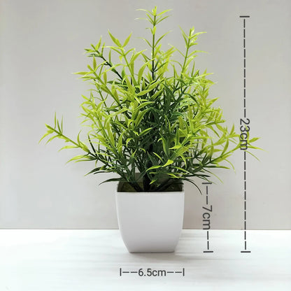 Artificial Bonsai Plant for Desktop, Office, or Window Sill | Plastic Decorative Potted Plant | Ideal for Home Decor, Outdoor Exhibitions | Natural-Looking Indoor Ornament